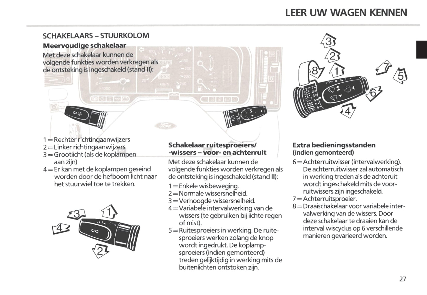 1985-1987 Ford Scorpio Gebruikershandleiding | Nederlands