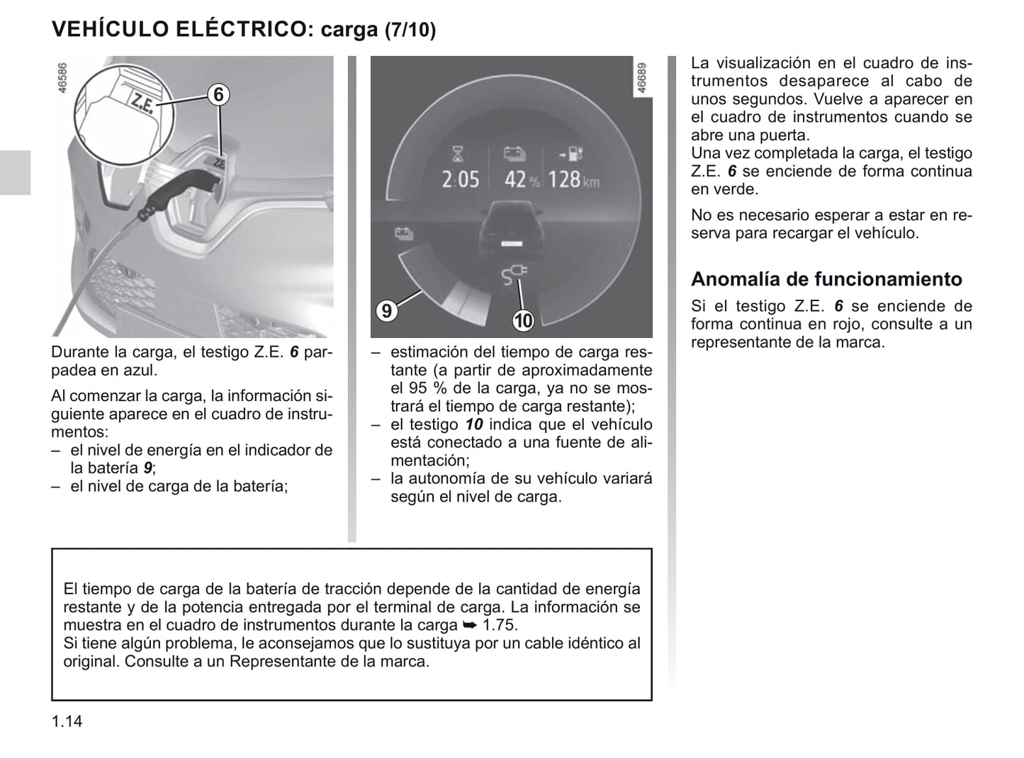 2019-2020 Renault Zoe Gebruikershandleiding | Spaans