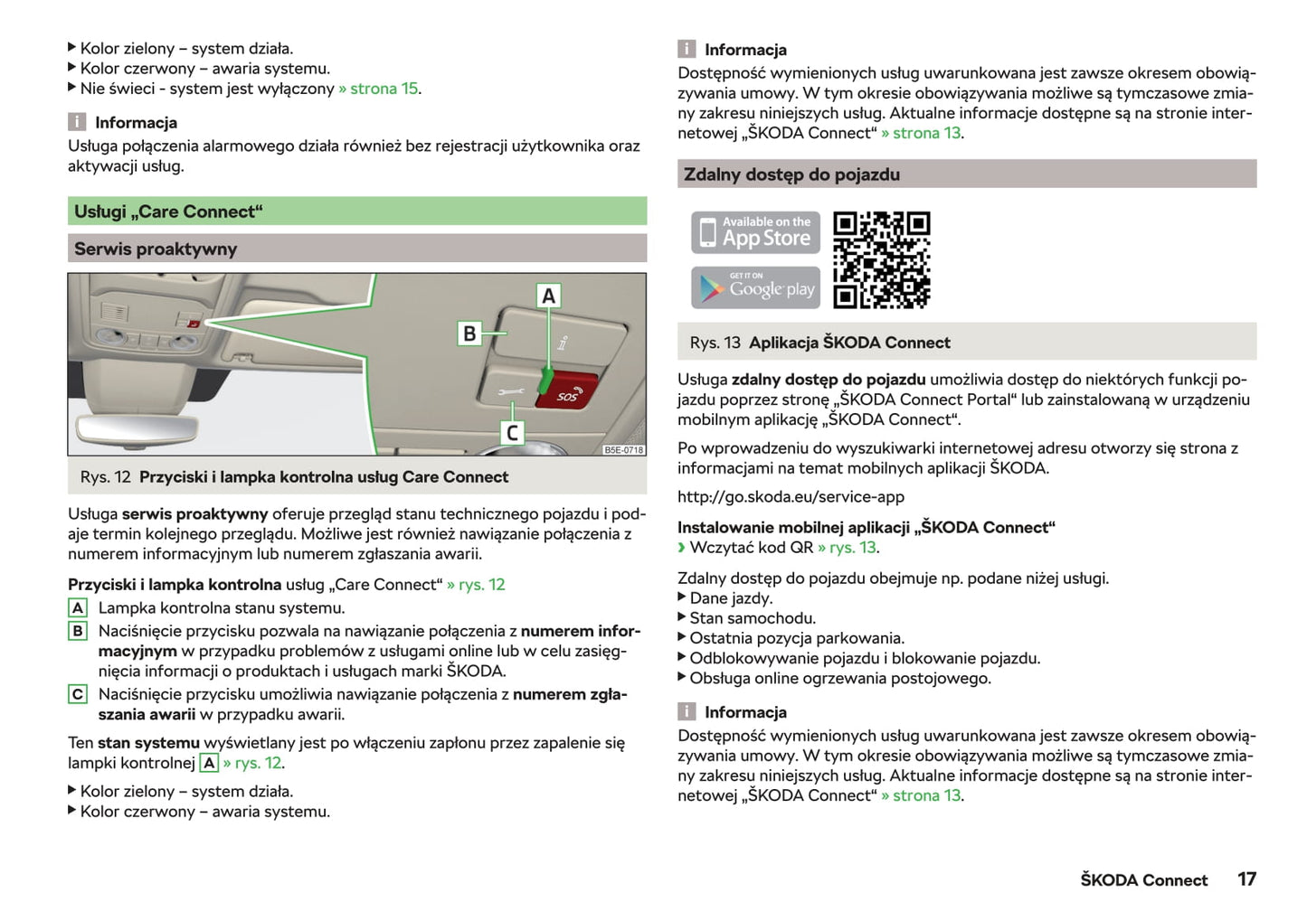 2018-2019 Skoda Octavia Gebruikershandleiding | Pools