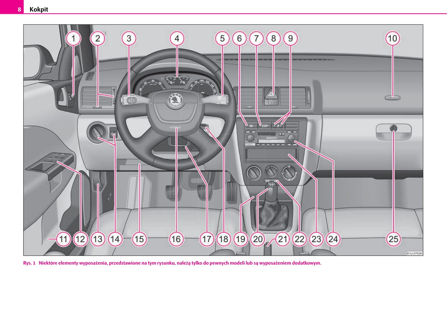 2010-2011 Skoda Octavia/Octavia Tour I Owner's Manual | Polish