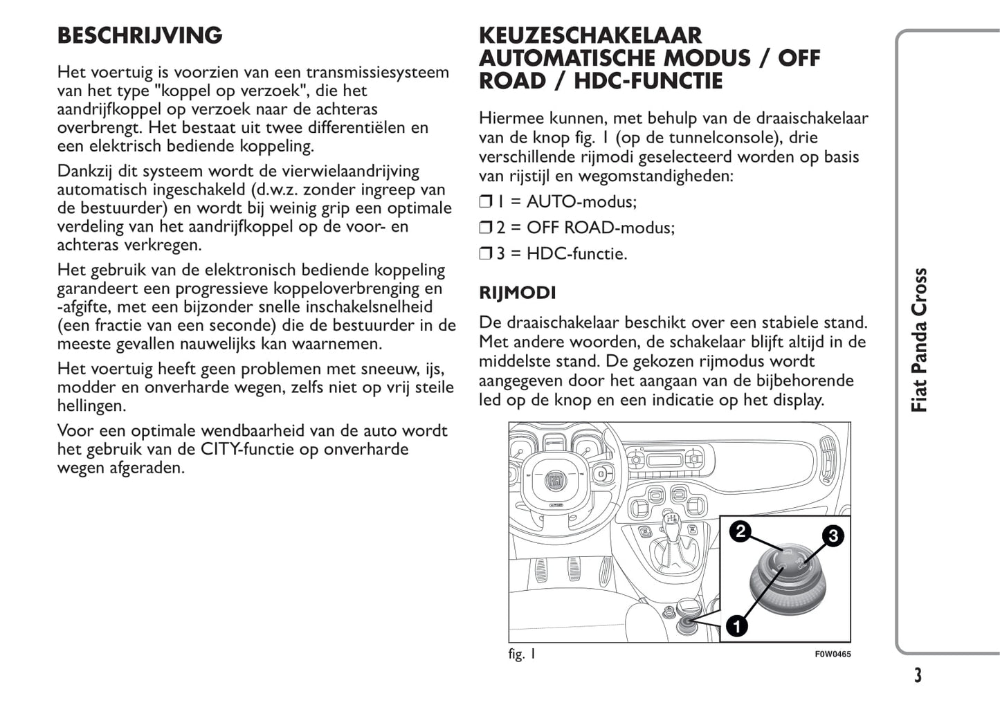 2014-2015 Fiat Panda Cross Owner's Manual | Dutch