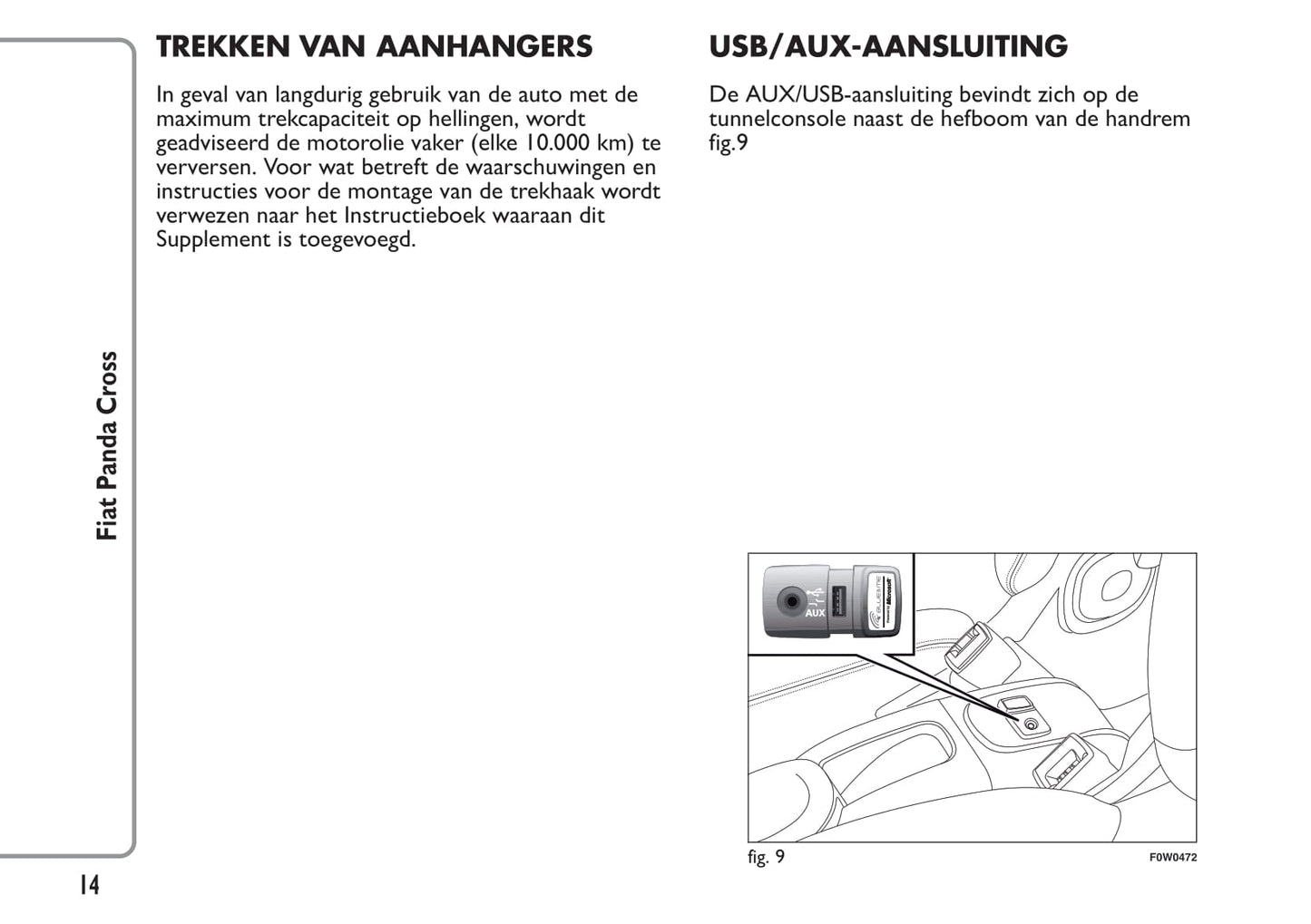 2014-2015 Fiat Panda Cross Owner's Manual | Dutch