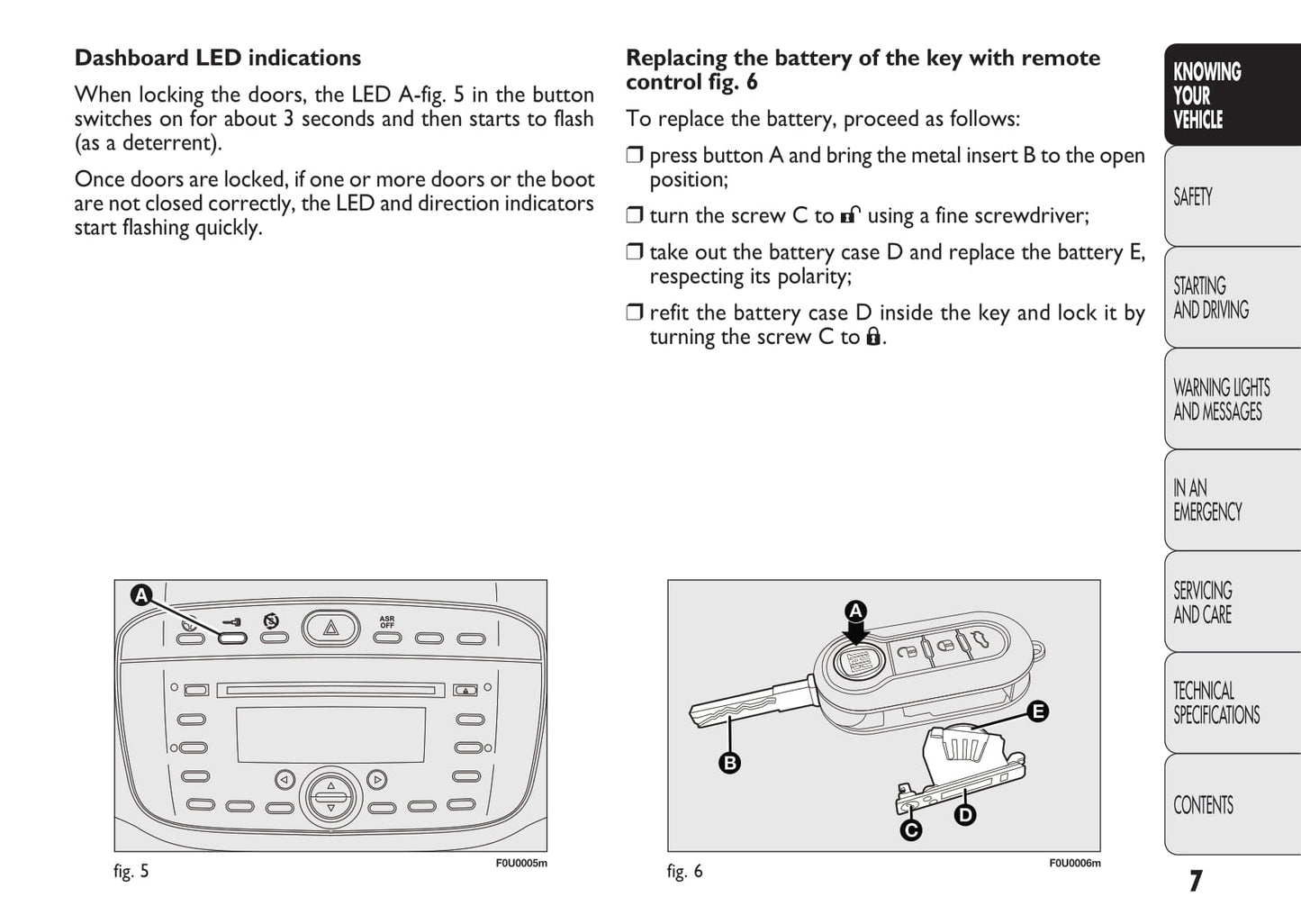 2010-2011 Fiat Punto/Punto Evo Owner's Manual | English