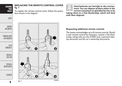 2010-2011 Fiat Punto/Punto Evo Owner's Manual | English