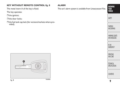 2010-2011 Fiat Punto/Punto Evo Owner's Manual | English