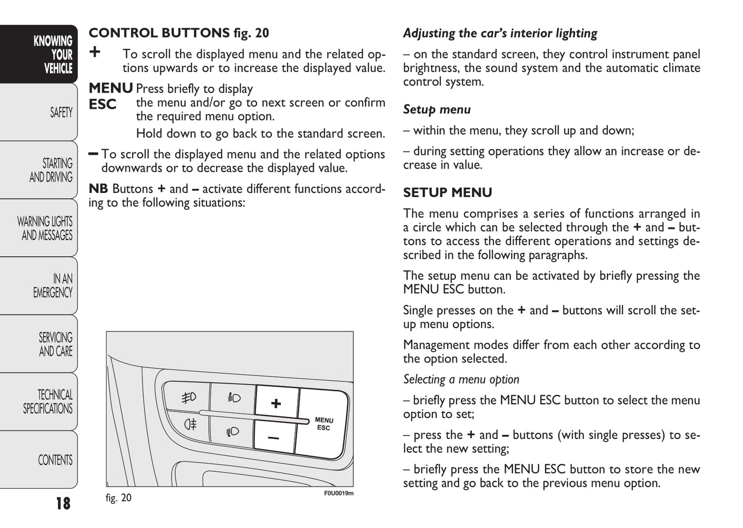 2010-2011 Fiat Punto/Punto Evo Owner's Manual | English