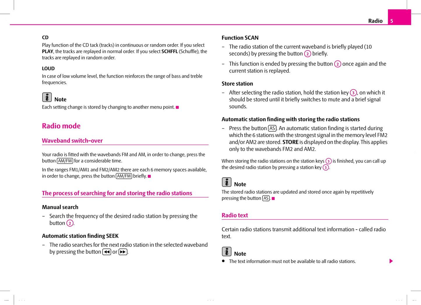 Skoda Radio Beat Owner's Manual 2007