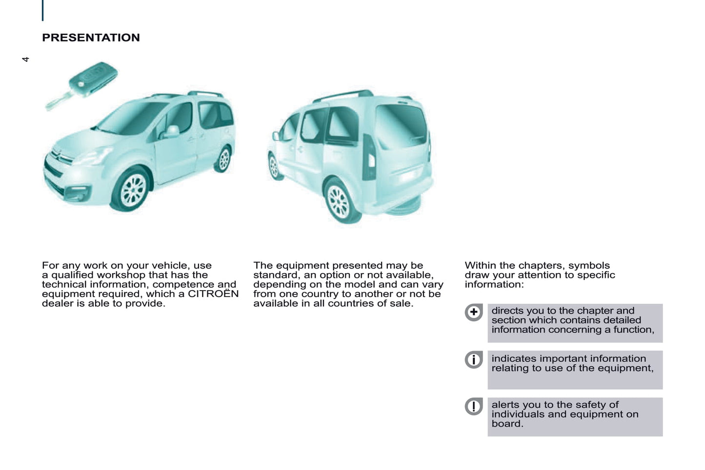 2016 Citroën Berlingo Multispace Gebruikershandleiding | Engels