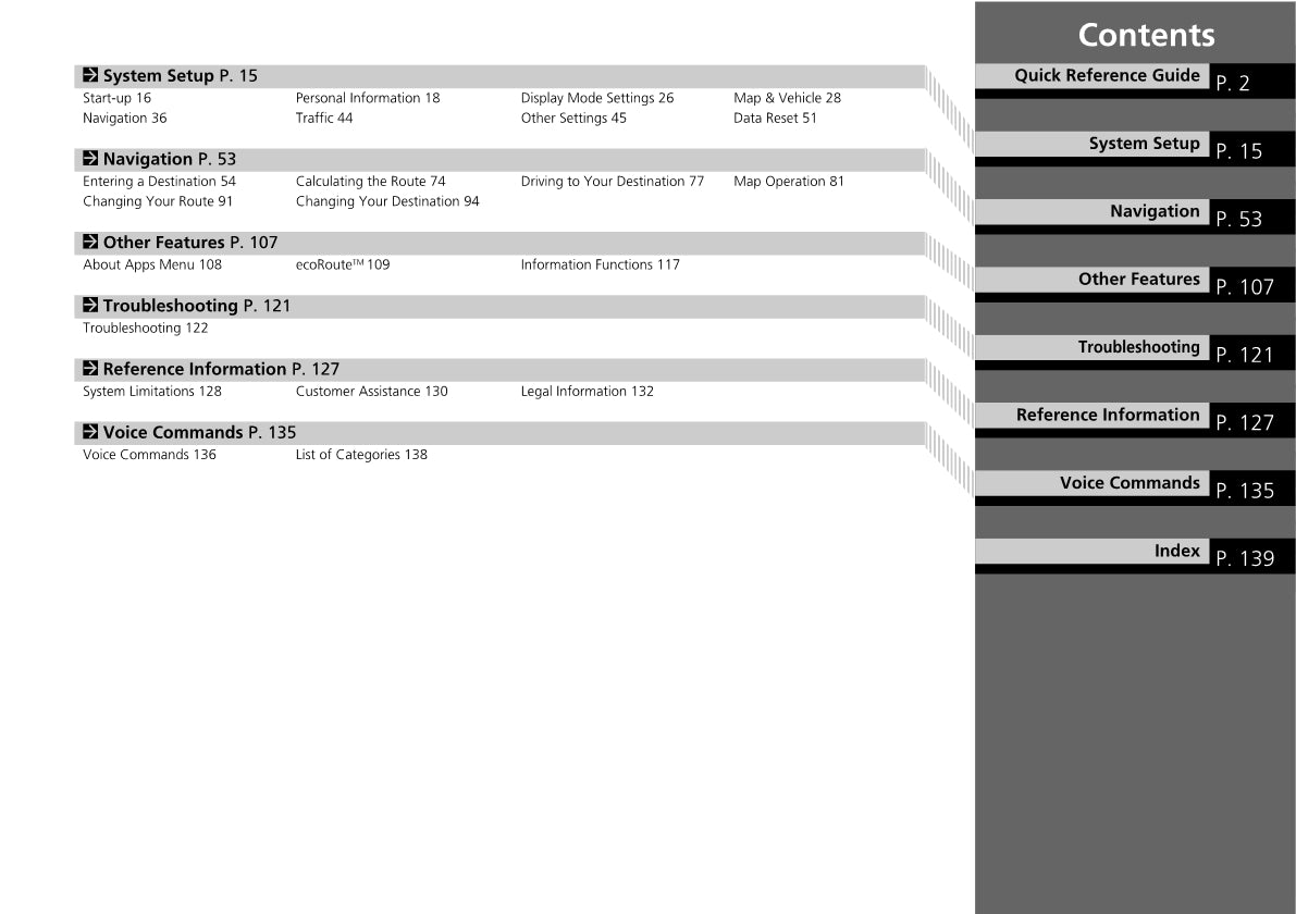 Honda Civic Sedan Navigation Owner's Manual 2018