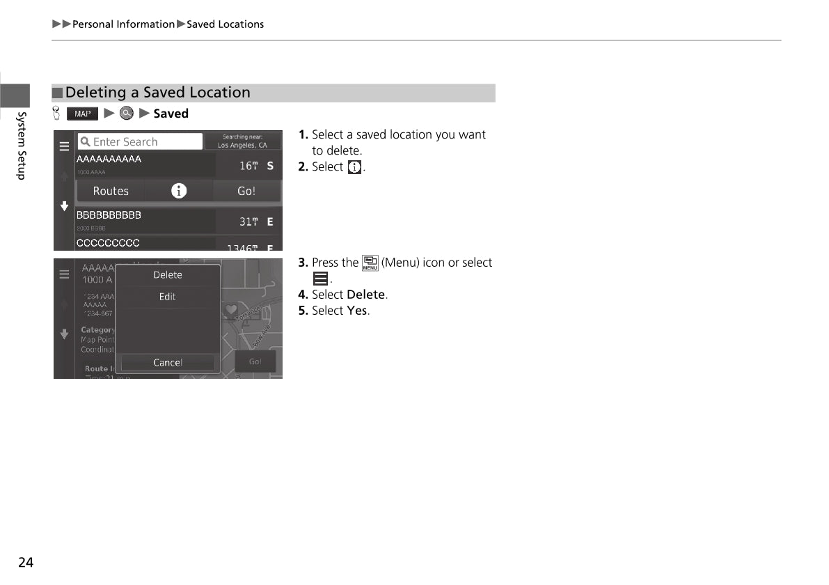 Honda Civic Sedan Navigation Owner's Manual 2018