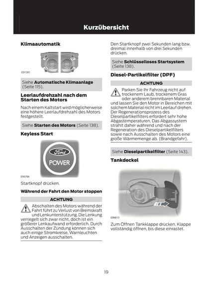 2011-2012 Ford Mondeo Owner's Manual | German