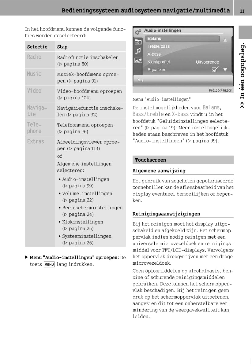 Smart Audiosysteem Navigatie/Multimedia Handleiding 2010