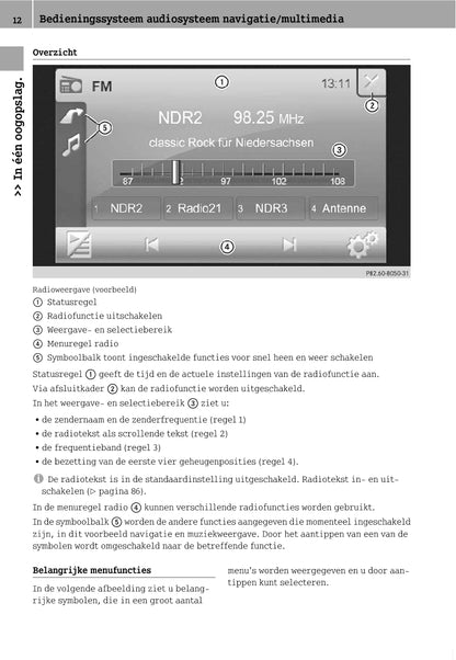 Smart Audiosysteem Navigatie/Multimedia Handleiding 2010