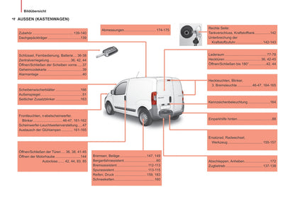 2014-2017 Peugeot Bipper/Bipper Tepee Owner's Manual | German