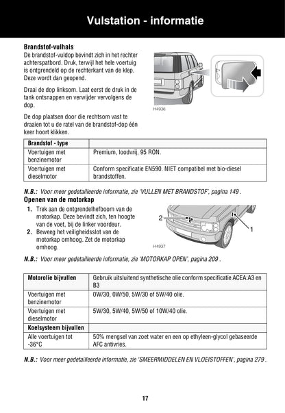 2002-2005 Land Rover Range Rover Manuel du propriétaire | Néerlandais