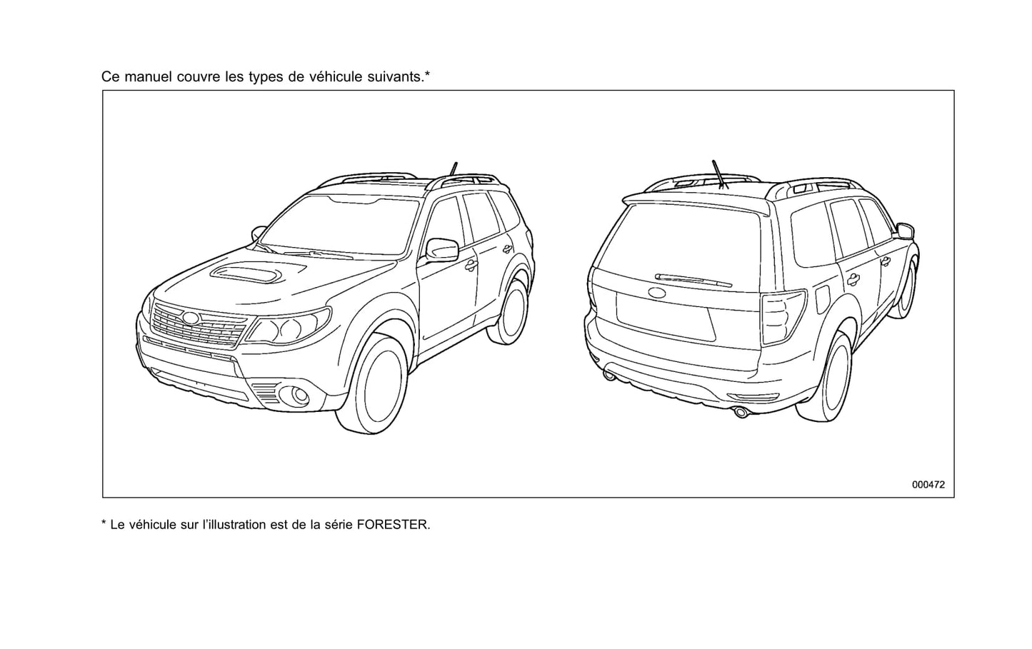 2008-2011 Subaru Forester Bedienungsanleitung | Französisch