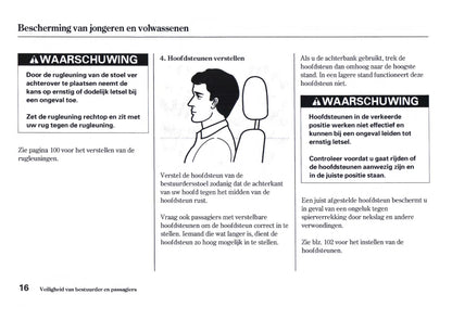 2006-2007 Honda FR-V Bedienungsanleitung | Niederländisch