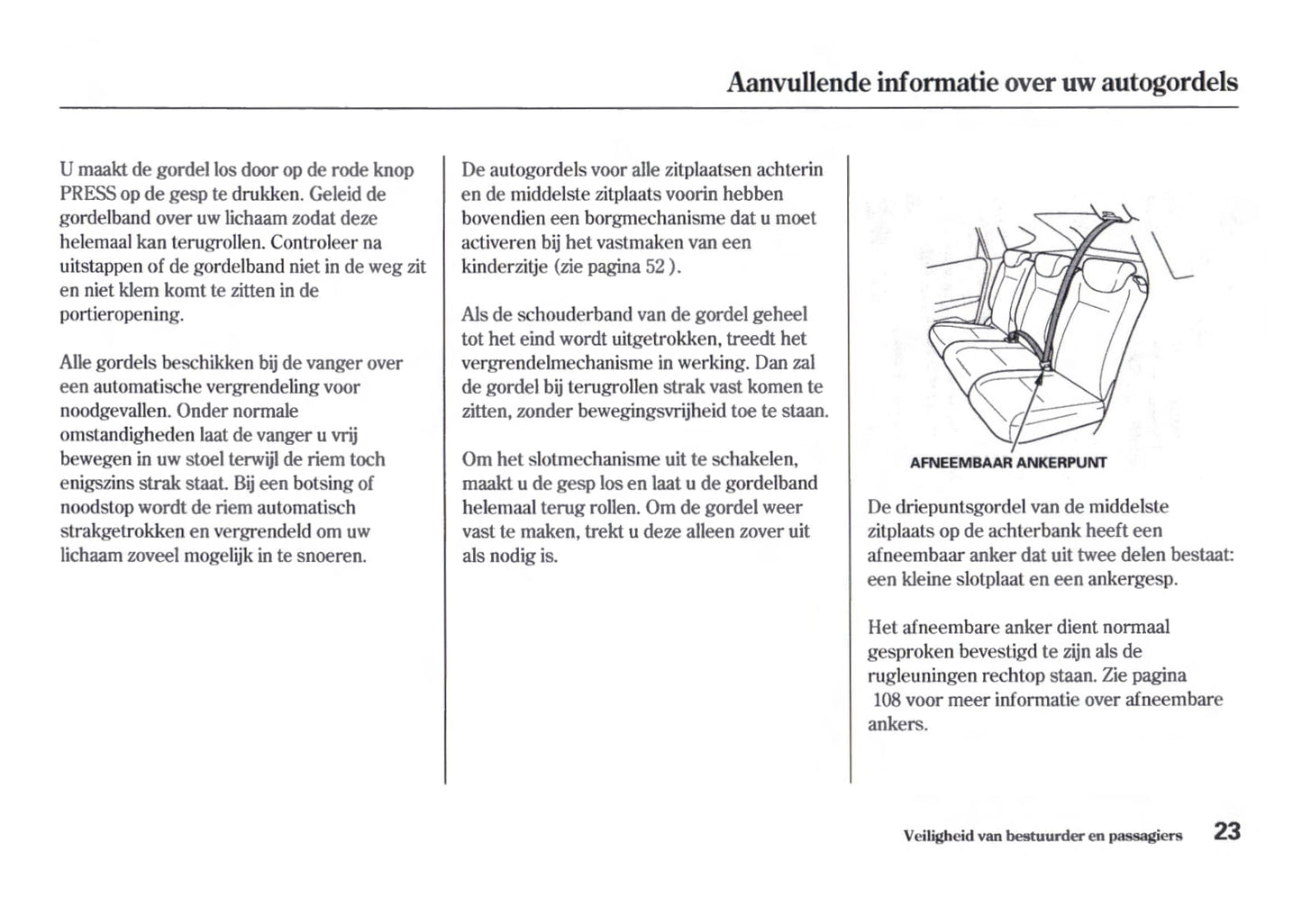 2006-2007 Honda FR-V Bedienungsanleitung | Niederländisch