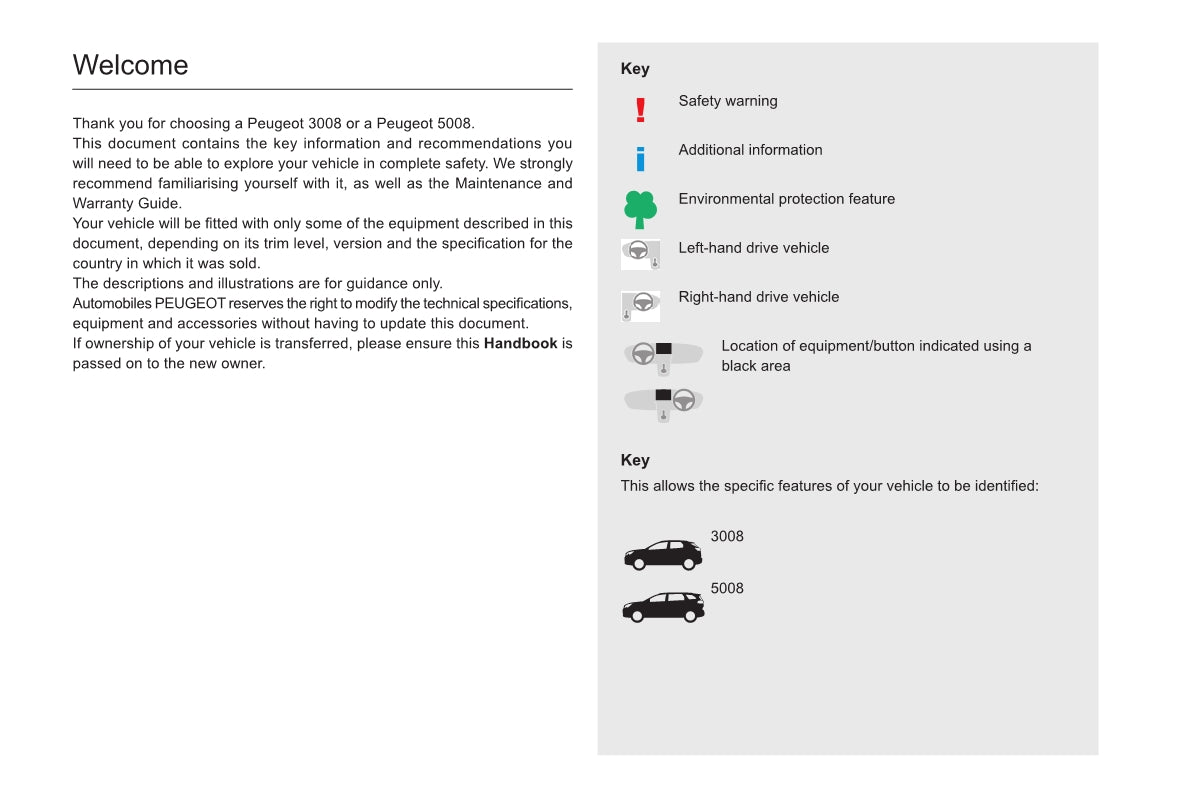 2020-2022 Peugeot 3008/5008 Manuel du propriétaire | Anglais