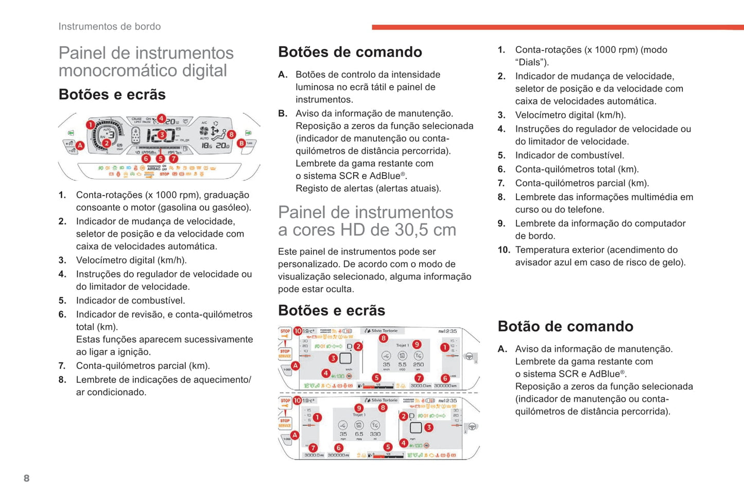 2018-2021 Citroën C4 Spacetourer/Grand C4 Spacetourer Gebruikershandleiding | Português