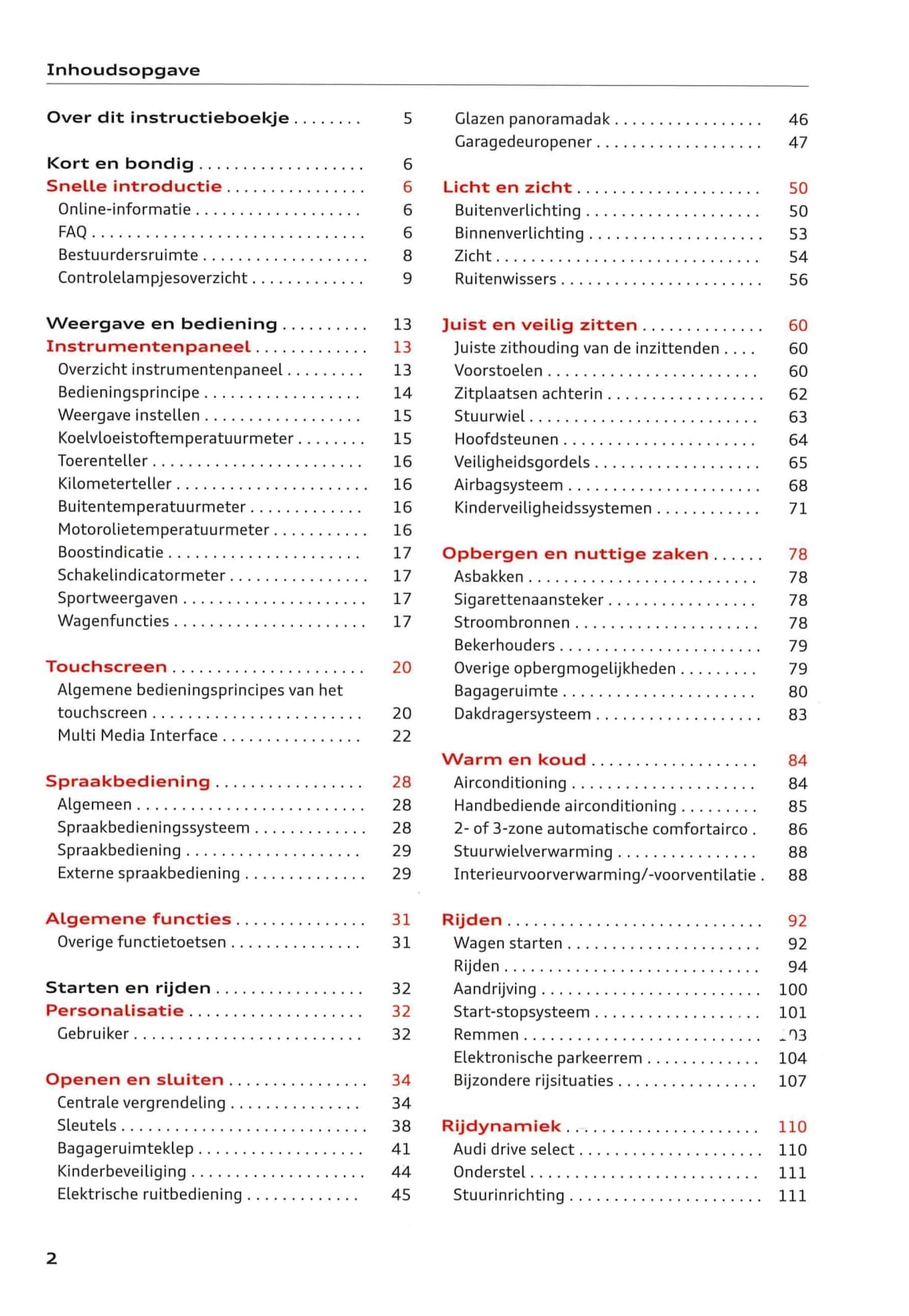 2018-2021 Audi Q3 Bedienungsanleitung | Niederländisch