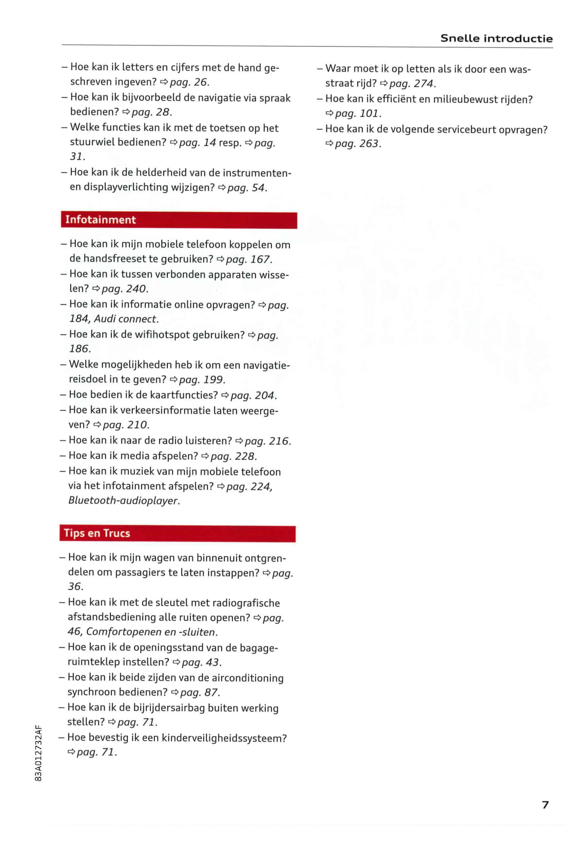 2018-2021 Audi Q3 Bedienungsanleitung | Niederländisch