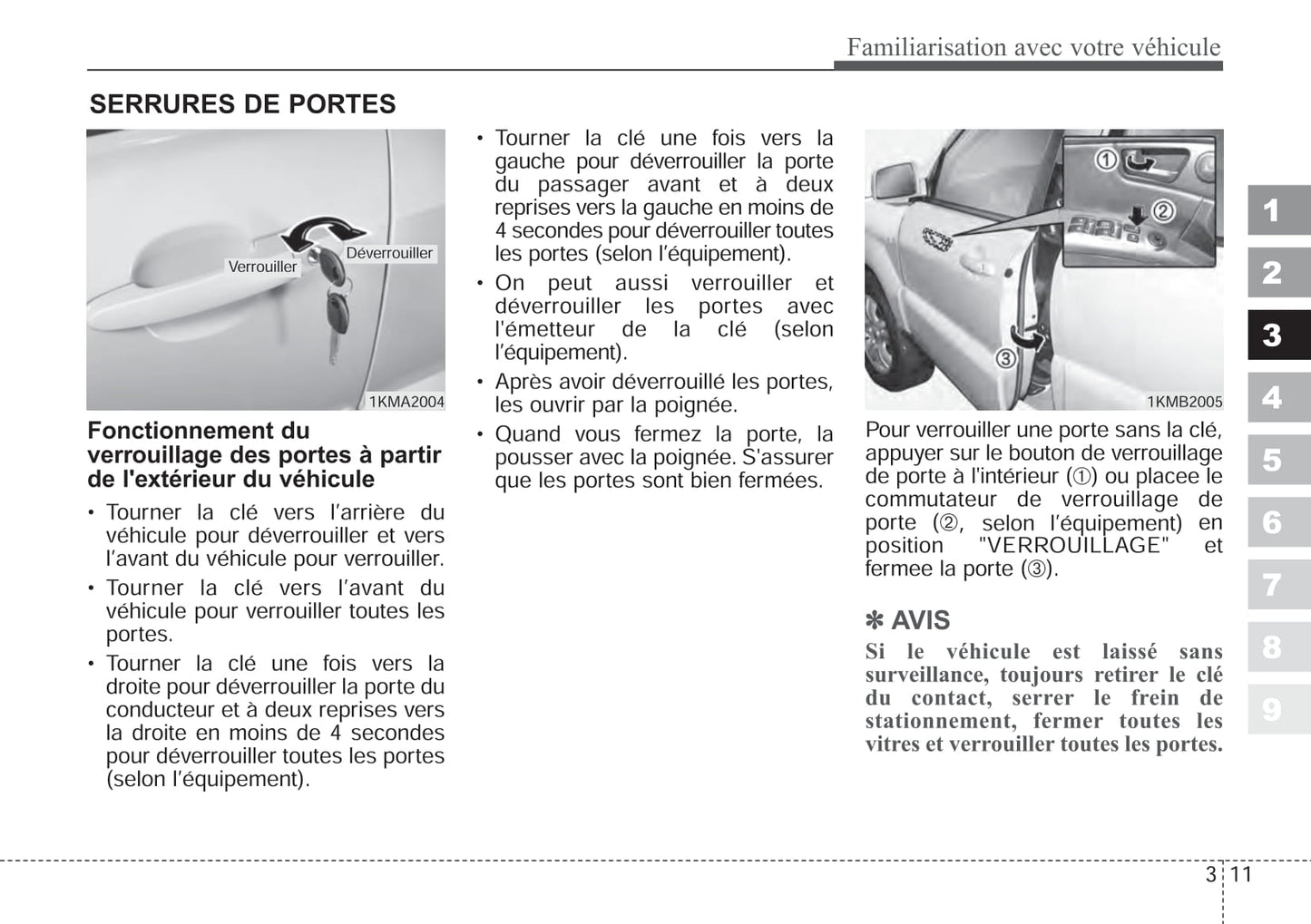 2006-2007 Kia Sportage Gebruikershandleiding | Frans