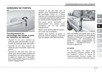 2006-2007 Kia Sportage Gebruikershandleiding | Frans