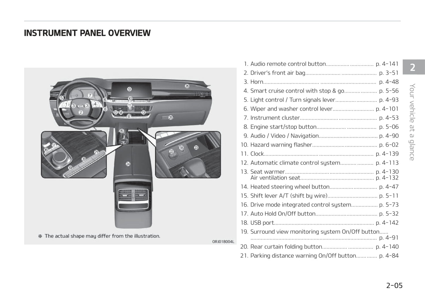 2019 Kia K900 Gebruikershandleiding | Engels