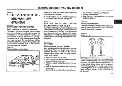 2000-2001 Hyundai Trajet Owner's Manual | Dutch