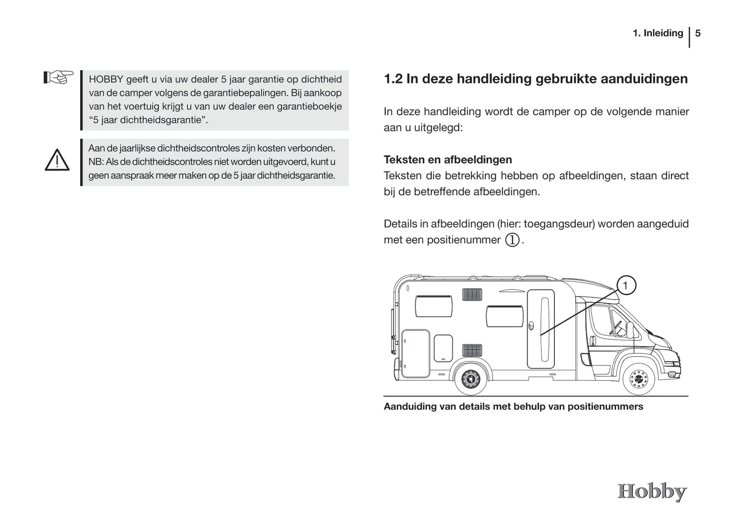 2015 Hobby Optima/Siesta Owner's Manual | Dutch