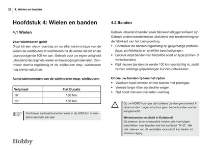 2015 Hobby Optima/Siesta Owner's Manual | Dutch