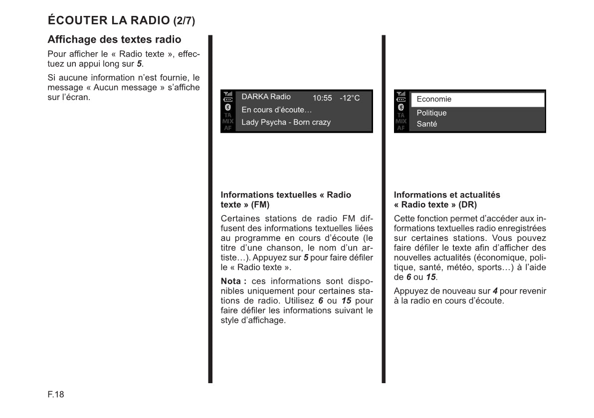 Renault Radio Connect R&Go Guide d'utilisation 2022