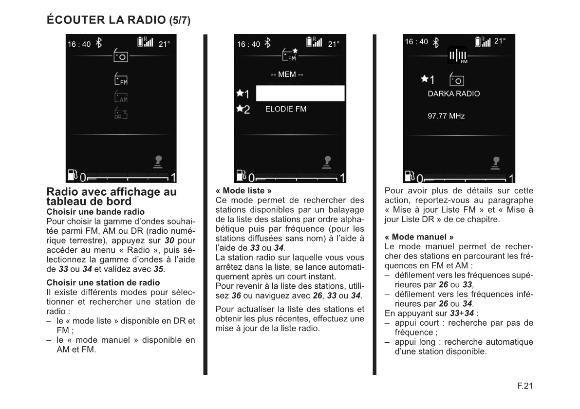 Renault Radio Connect R&Go Guide d'utilisation 2022