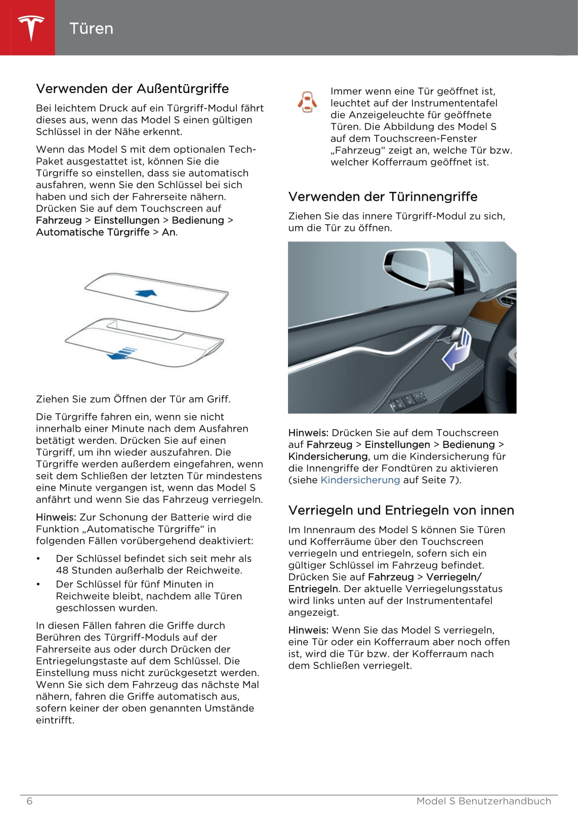 2013-2016 Tesla Model S Gebruikershandleiding | Duits