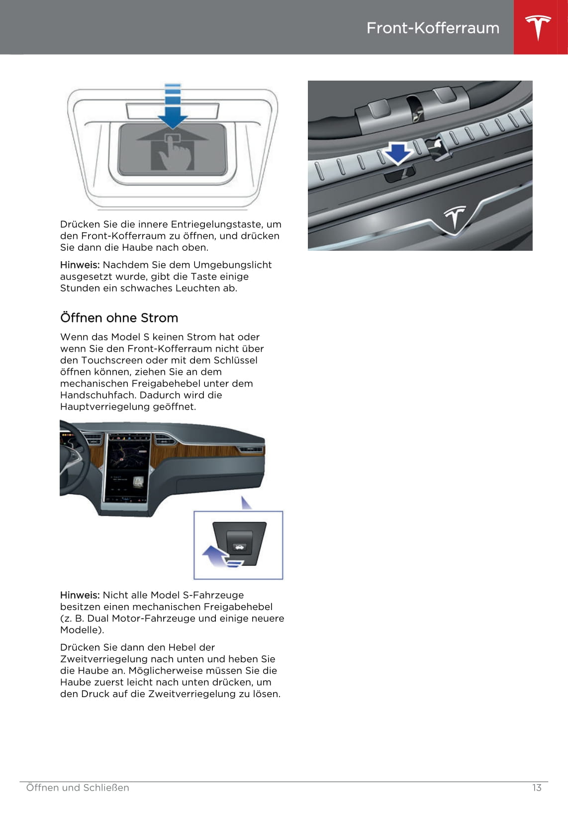 2013-2016 Tesla Model S Gebruikershandleiding | Duits