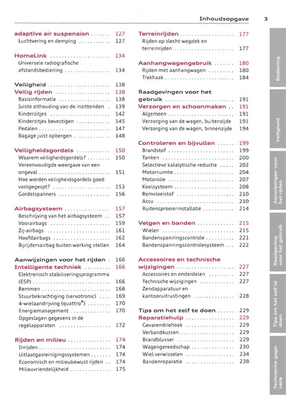 2009-2015 Audi Q7 Gebruikershandleiding | Nederlands