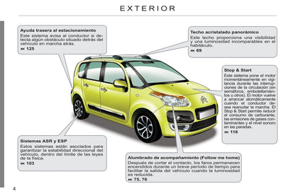 2011-2012 Citroën C3 Picasso Gebruikershandleiding | Spaans