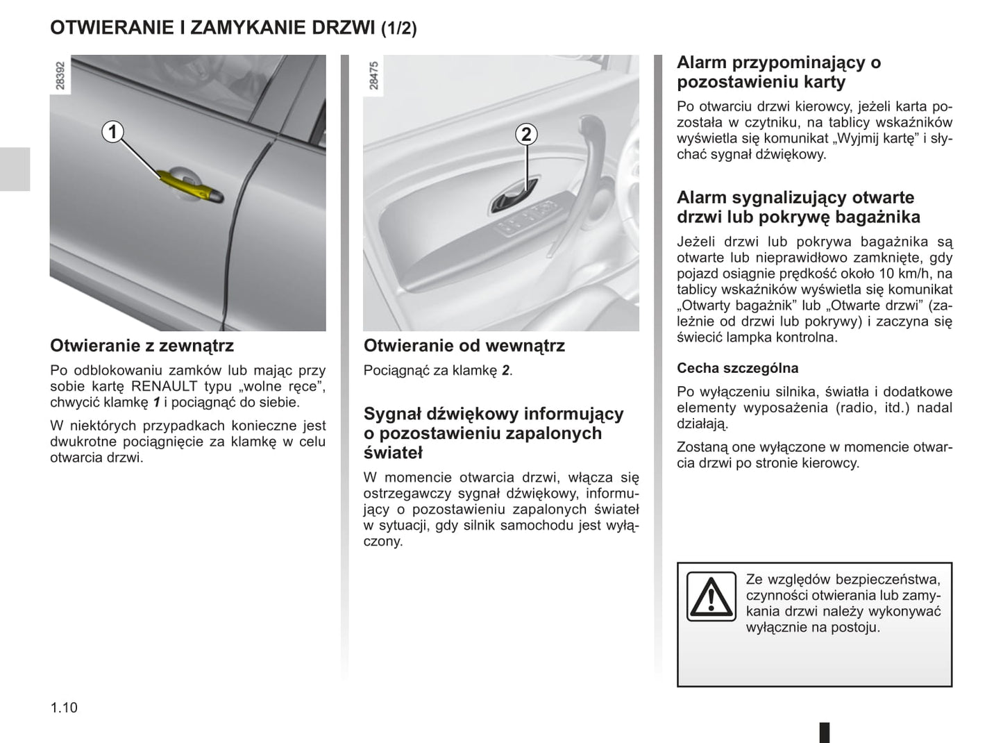 2010-2011 Renault Mégane Bedienungsanleitung | Polnisch