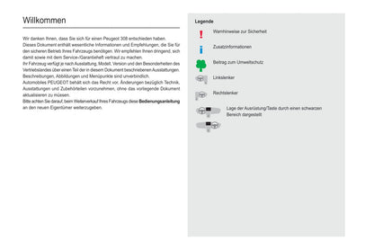 2020-2021 Peugeot 308 Manuel du propriétaire | Allemand