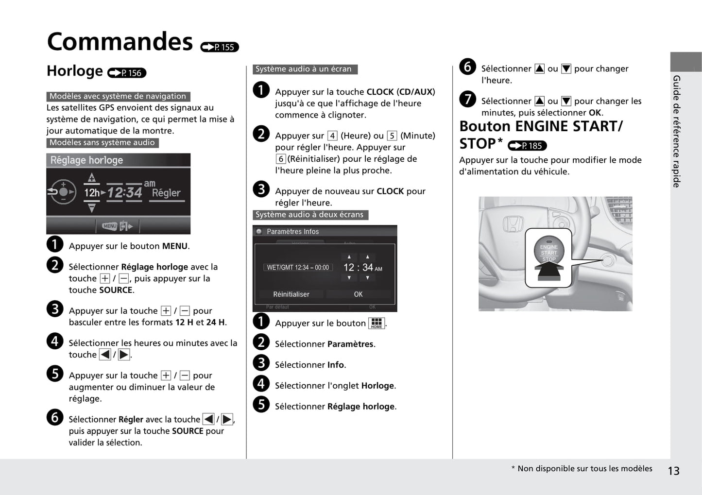 2015-2016 Honda CR-V Owner's Manual | French