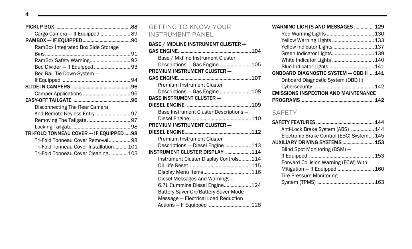 2020 Ram 2500/3500 Owner's Manual | English