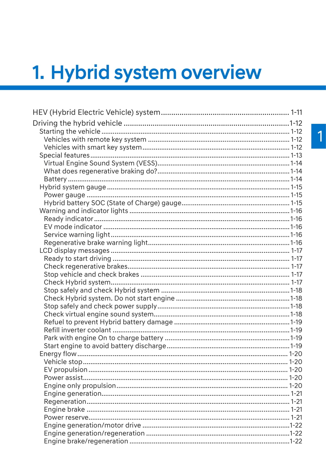 2019-2020 Hyundai Kona Hybrid Owner's Manual | English