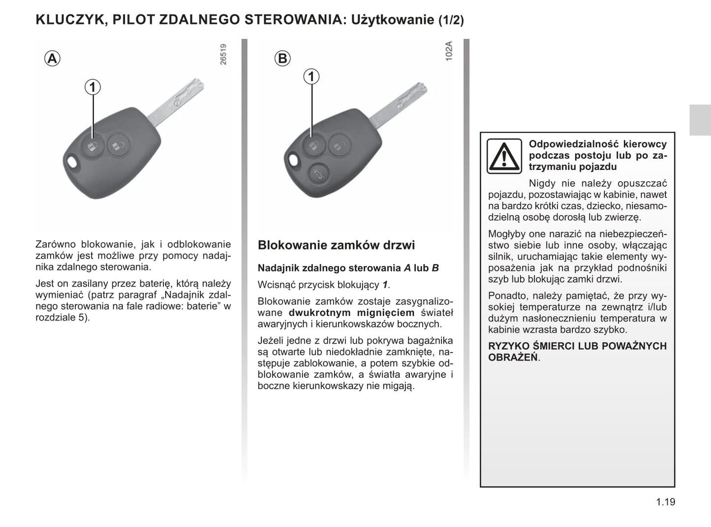 2013-2016 Renault Kangoo Manuel du propriétaire | Polonais