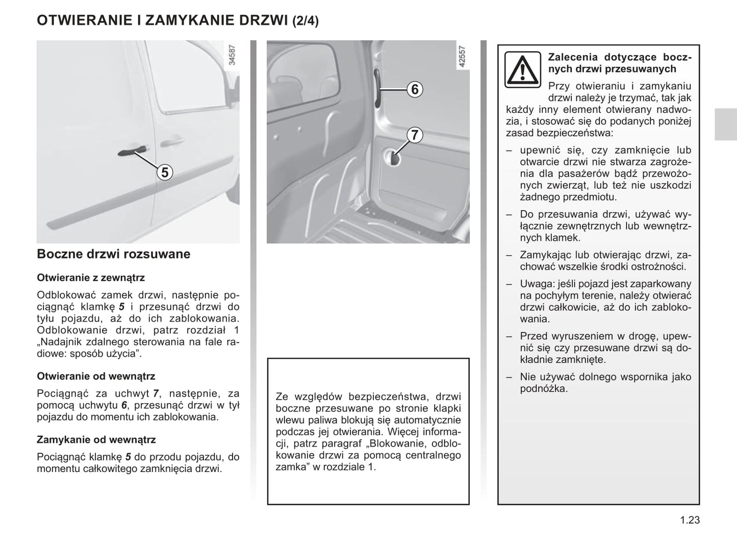 2013-2016 Renault Kangoo Manuel du propriétaire | Polonais