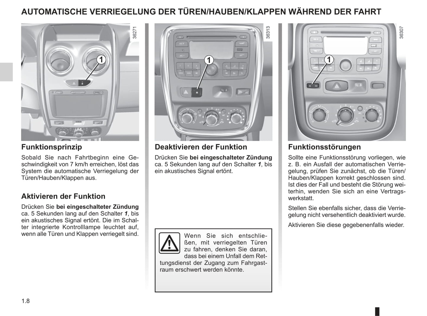 2013-2018 Dacia Duster Gebruikershandleiding | Duits