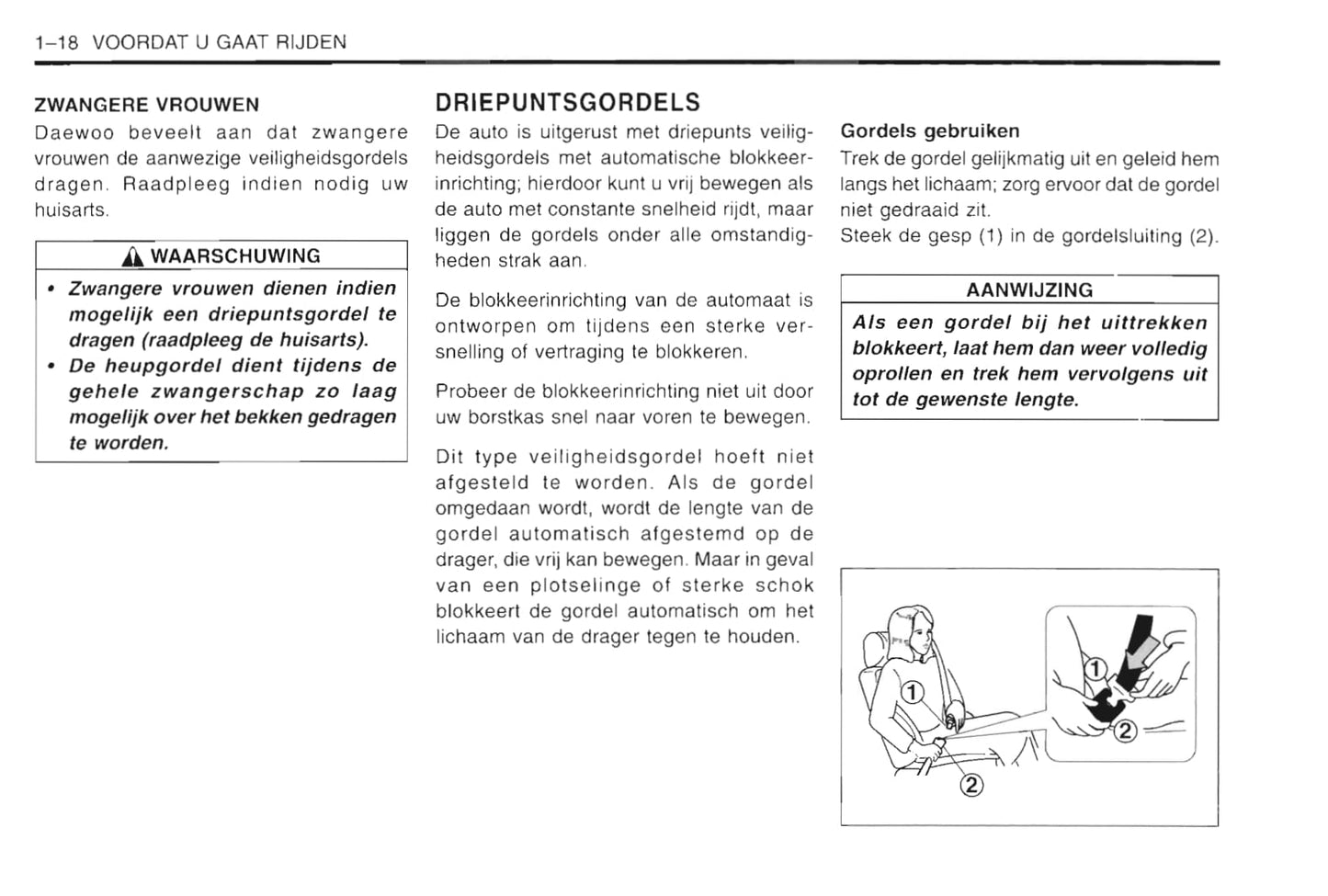 1997-2003 Daewoo Lanos Manuel du propriétaire | Néerlandais