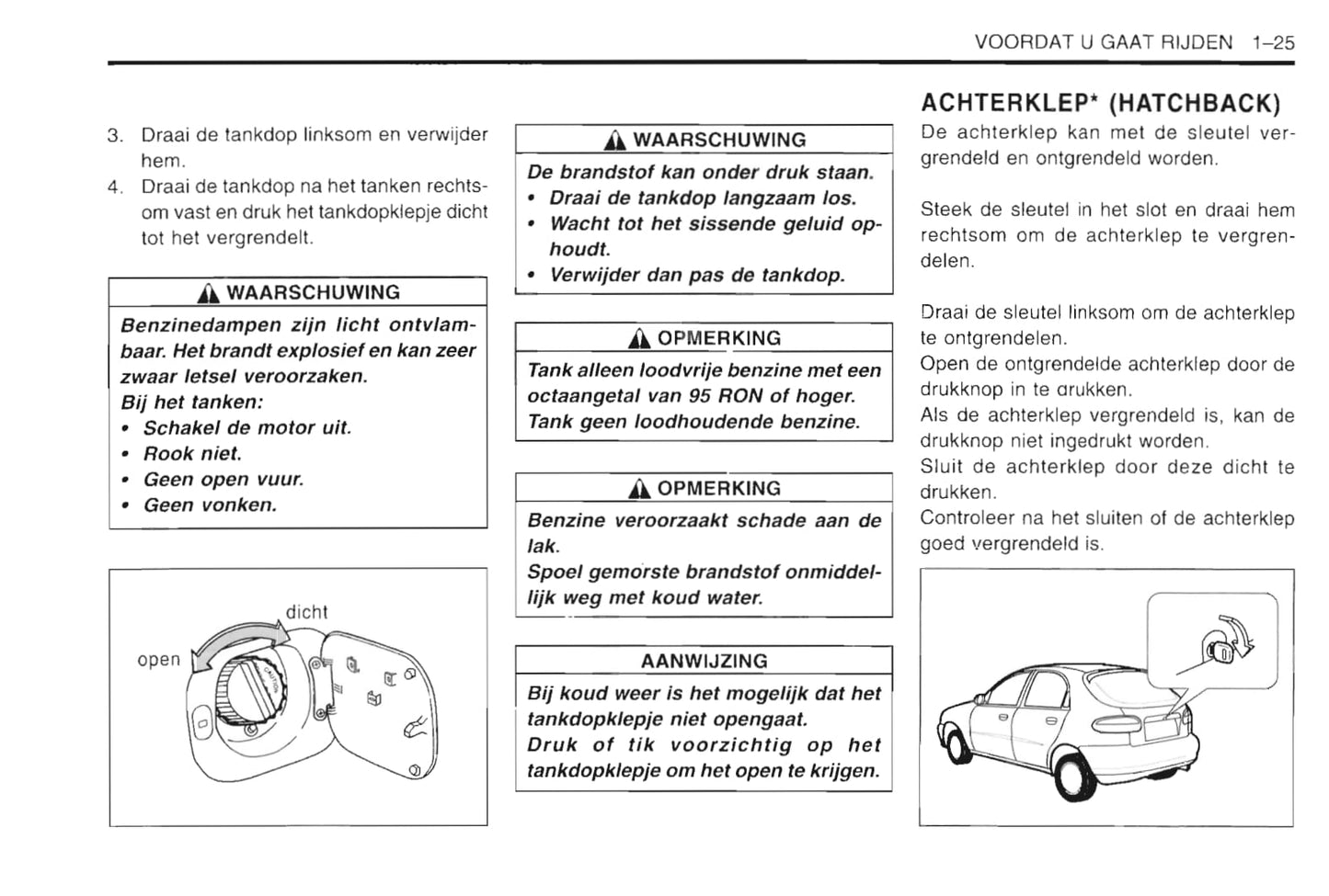 1997-2003 Daewoo Lanos Manuel du propriétaire | Néerlandais