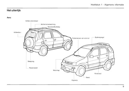 2000-2006 Daihatsu Terios Owner's Manual | Dutch