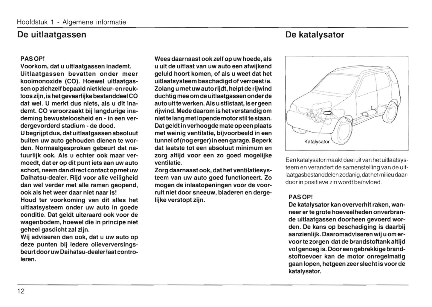 2000-2006 Daihatsu Terios Owner's Manual | Dutch